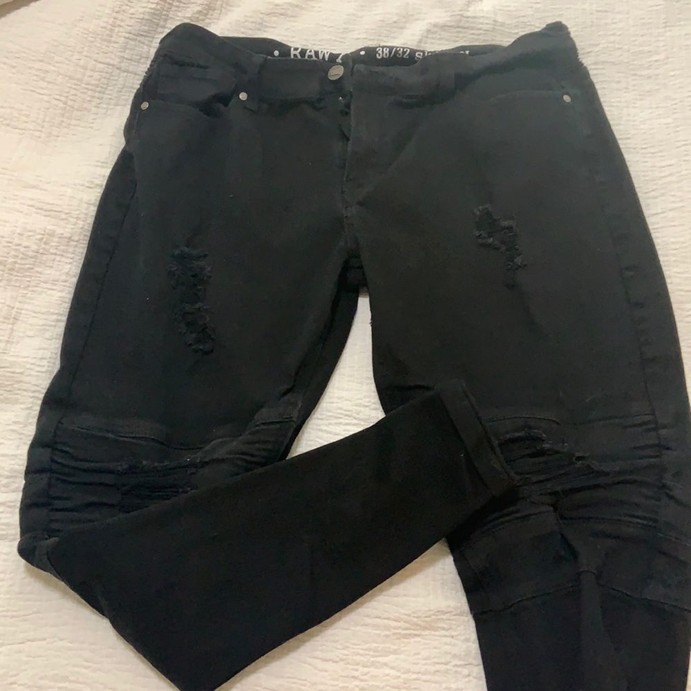 Raw X ~ skinny distressed jeans 38 x 32